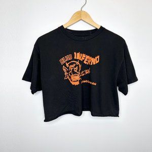 Brandy Melville John Galt Cropped Tee - Club Inferno